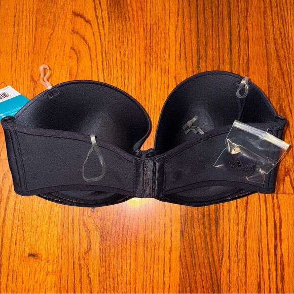 VANITY FAIR Strapless Bra 74380 Black Size 38D Convertible Multiway NWT - Picture 5 of 6